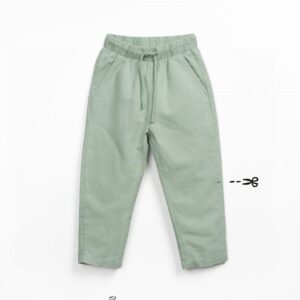 Pantaloni din Tesatura de In si Bumbac Organic 100% - Madalena – imagine 3