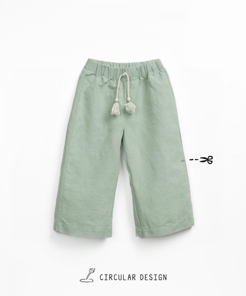 Pantaloni din In si Bumbac Organic - Madalena – imagine 3