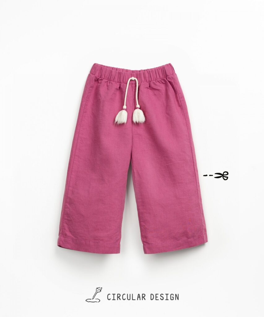 Pantaloni din In si Bumbac Organic - Stories – imagine 3