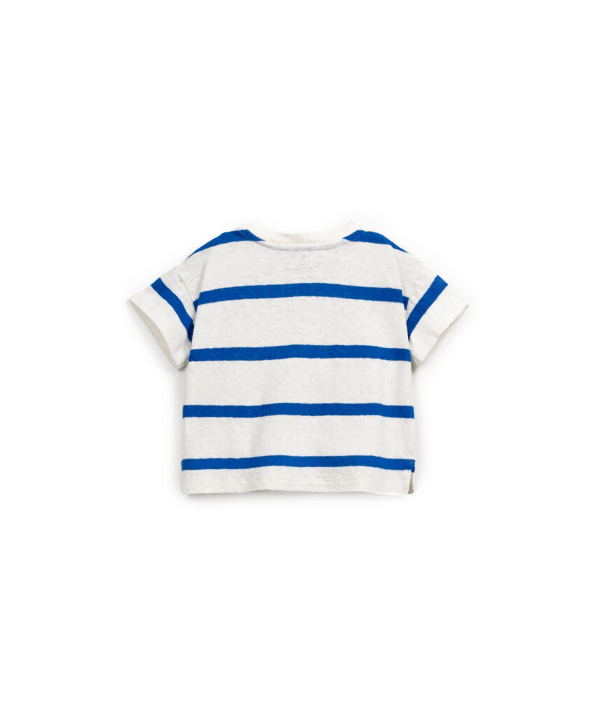 Tricou din Jerseu cu Dungi- Telo – imagine 2