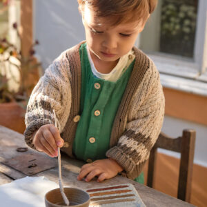 Salopeta din Tesatura de Bumbac Organic 100% - Botanical – imagine 2