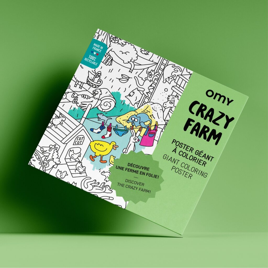 Poster gigant Crazy Farm