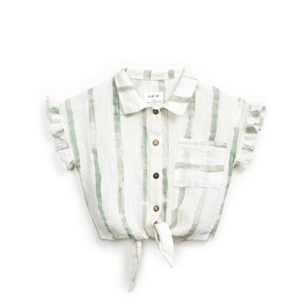 Tunica cu Imprimeu din Bumbac Organic - Gres Risca Verde