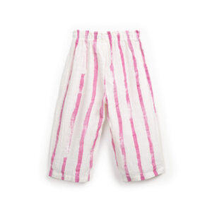 Pantaloni din Bumbac Organic 100% - Gres Risca Rosa – imagine 2