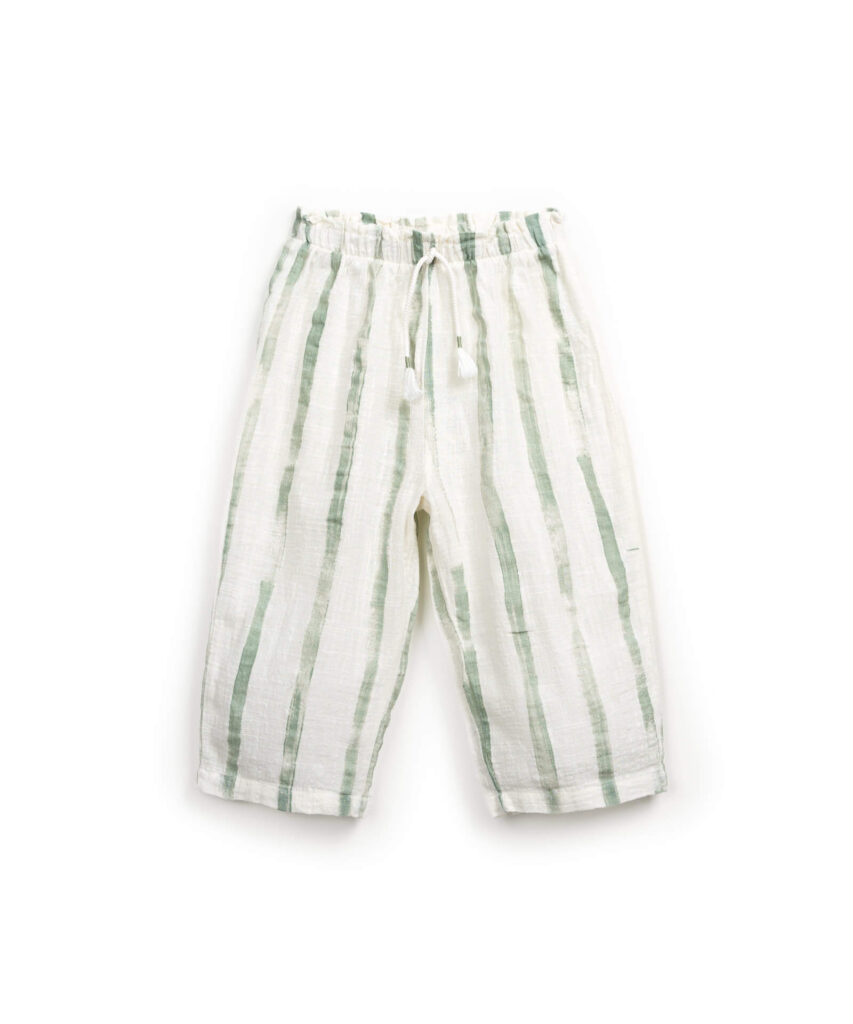 Pantaloni din Bumbac Organic 100% - Gres Risca Verde