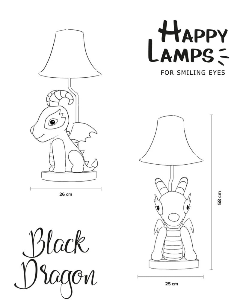 Lampa Black Dragon – imagine 3