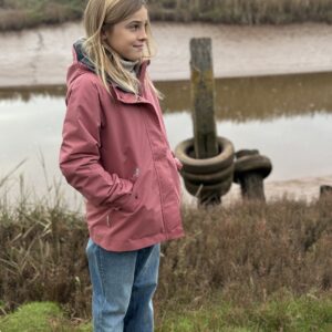 Jacheta de Ploaie Impermeabilă All Season Copii (1-8 ani) | Dusky Pink – imagine 6