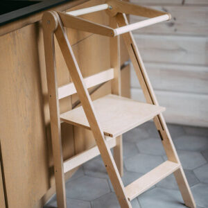 Turn de învățare pliabil | Lemn Natural – imagine 2