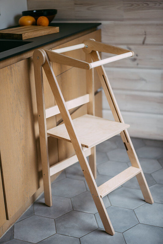 Turn de învățare pliabil | Lemn Natural – imagine 2