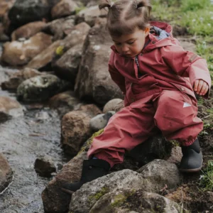 Salopetă de Ploaie Impermeabilă All Season Copii (18 luni - 6 ani) | Dusky Pink – imagine 7