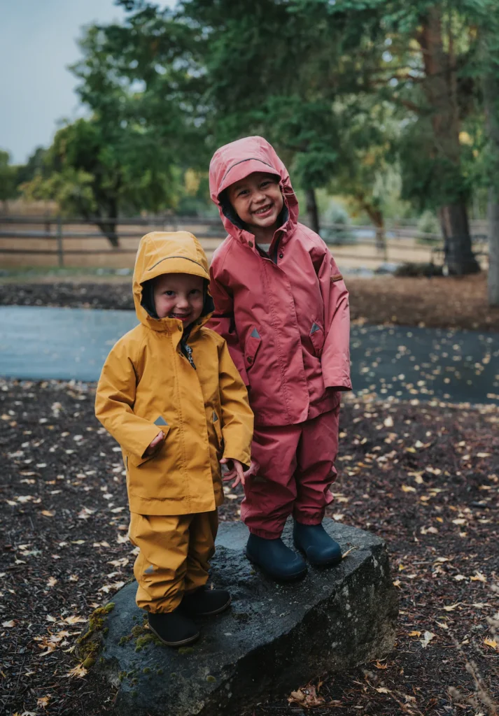 Salopetă de Ploaie Impermeabilă All Season Copii (18 luni - 6 ani) | Dusky Pink – imagine 5