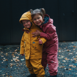 Salopetă de Ploaie Impermeabilă All Season Copii (18 luni - 6 ani) | Dusky Pink – imagine 6