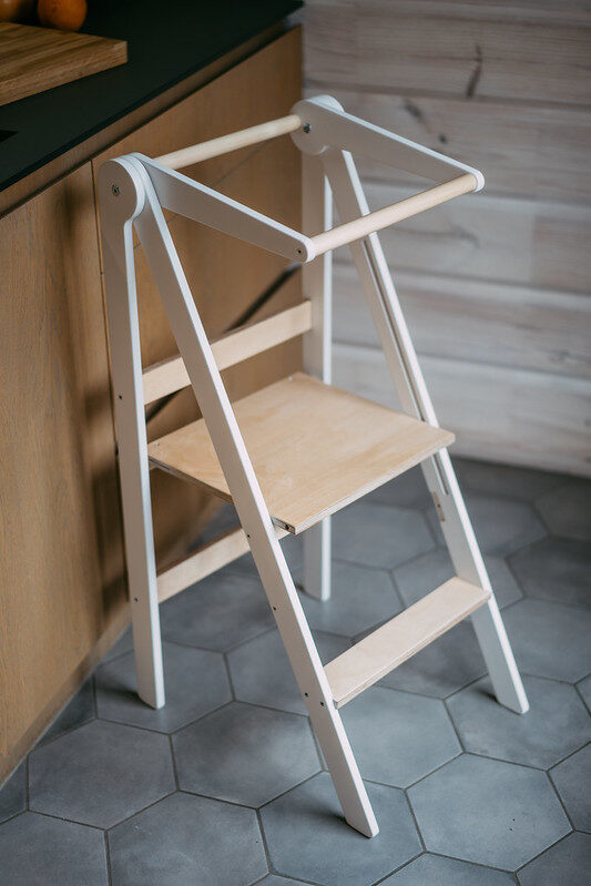 Turn de învățare pliabil | Alb – imagine 5