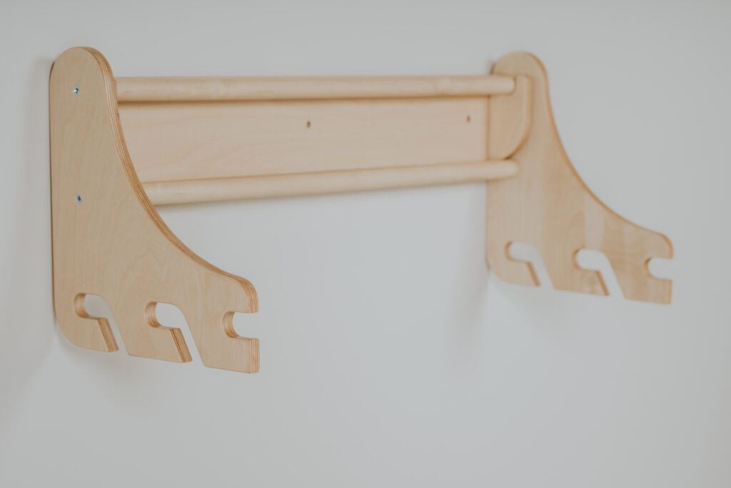 Set Pikler Triangle 2 în 1 + Perete Suedez - natural – imagine 5