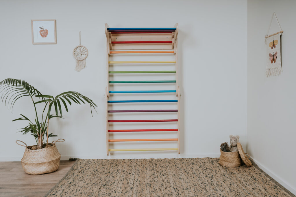 Set Pikler Triangle 2 în 1 + Perete Suedez - Curcubeu – imagine 10