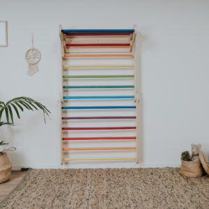 Set Pikler Triangle 2 în 1 + Perete Suedez - Curcubeu – imagine 10