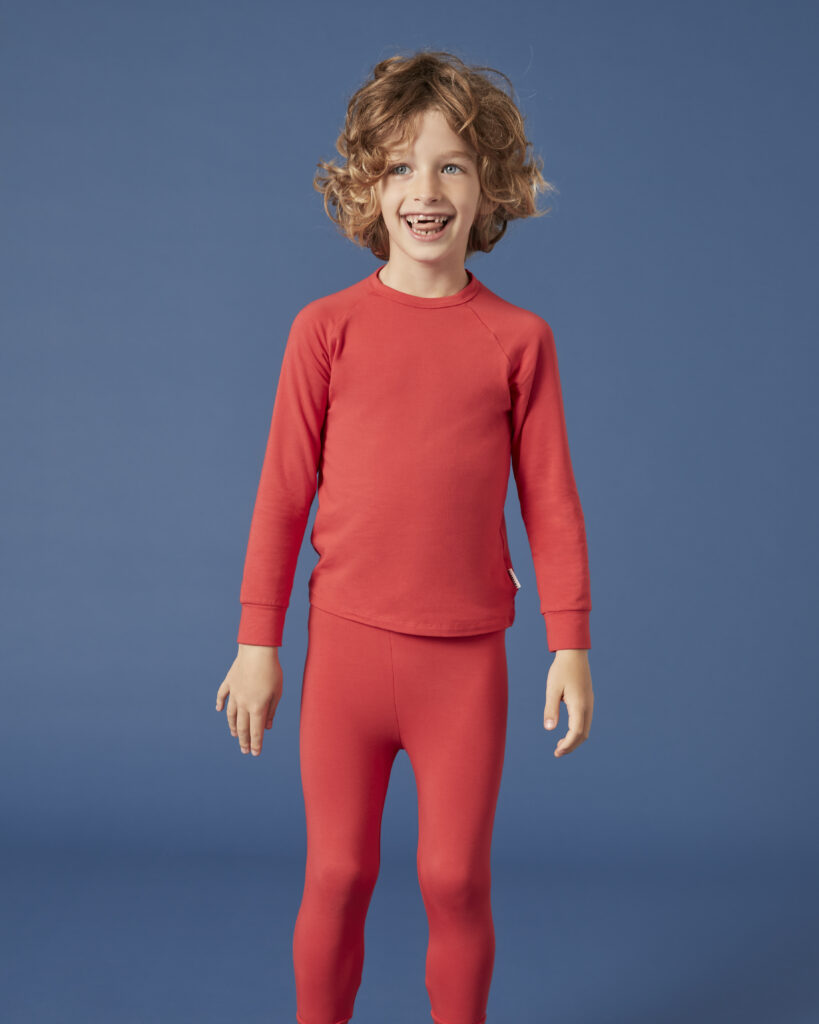 Set termic din bambus Copii | Fire Red – imagine 2