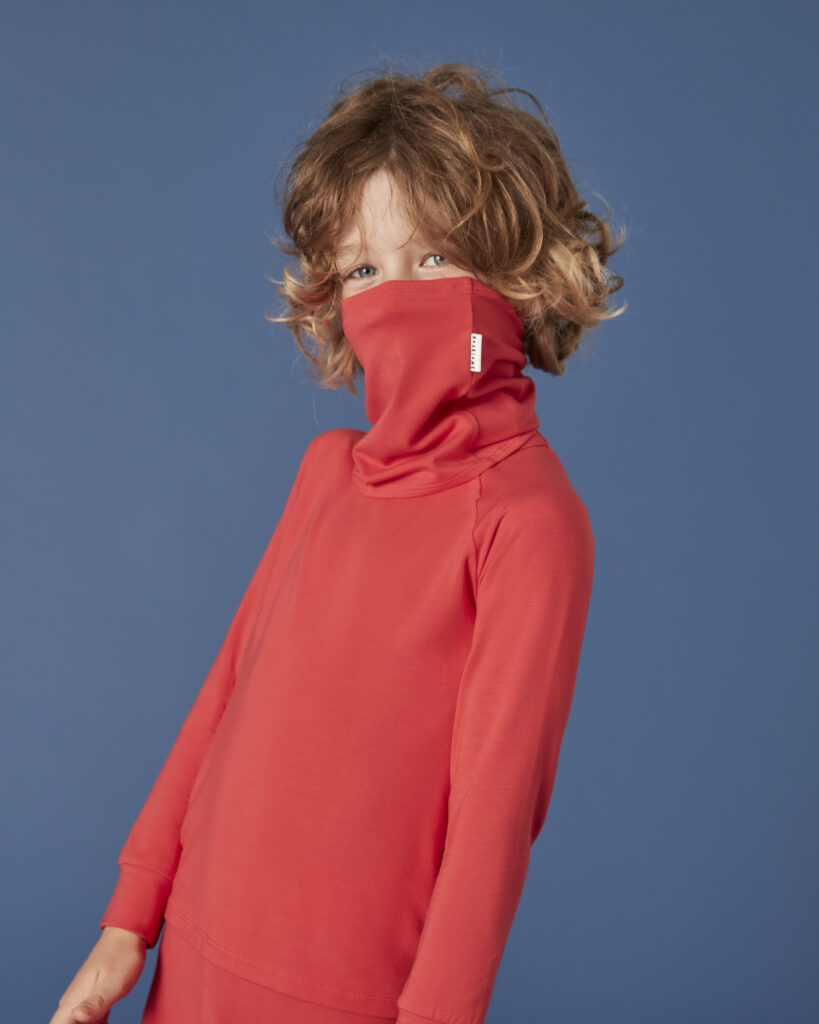 Set termic din bambus Copii | Fire Red – imagine 3