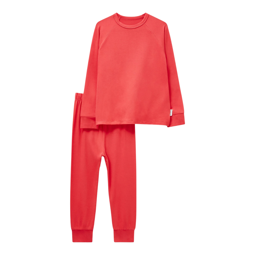 Set termic din bambus Copii | Fire Red