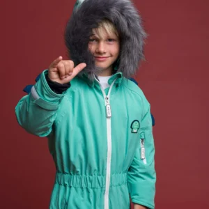 Combinezon de iarna Copii (2-6 ani) | Spike the Dinosaur – imagine 3