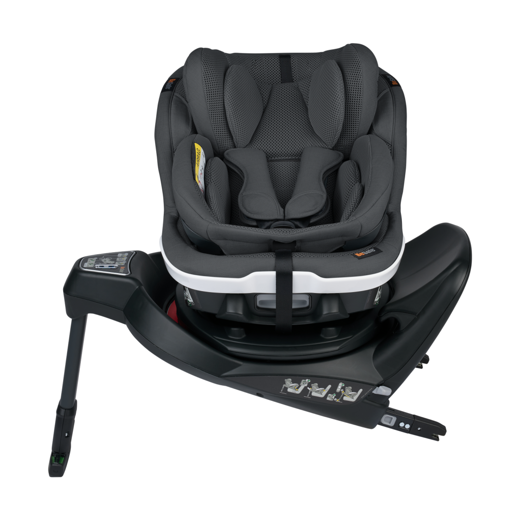 Scaun auto rotativ iZi Turn B i-Size Gri Metallic Mélange – imagine 3