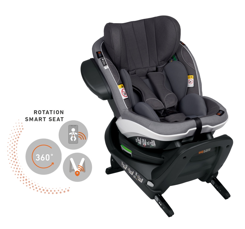 Scaun auto BeSafe iZi Turn M i-Size Gri Metallic Mélange