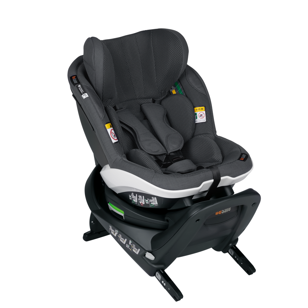 Scaun auto BeSafe iZi Turn M i-Size Gri Anthracite Mesh