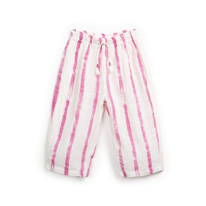 Pantaloni din bumbac organic 100% – Gres Risca Rosa - front