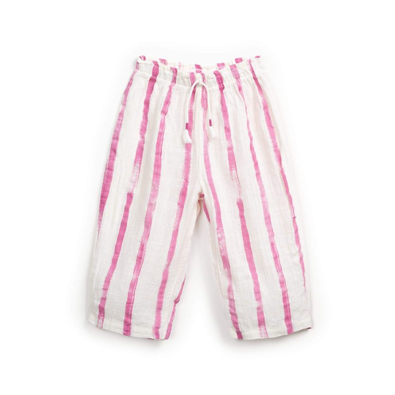 Pantaloni din bumbac organic 100% – Gres Risca Rosa - front
