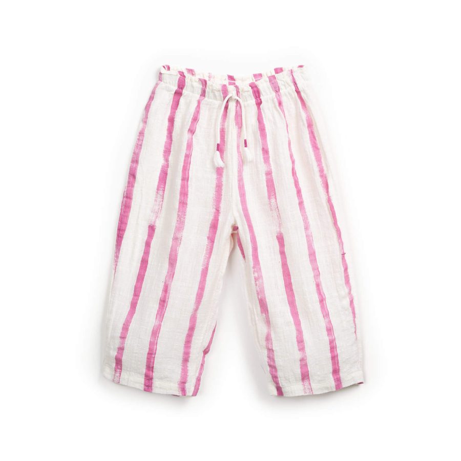 Pantaloni din bumbac organic 100% – Gres Risca Rosa - front