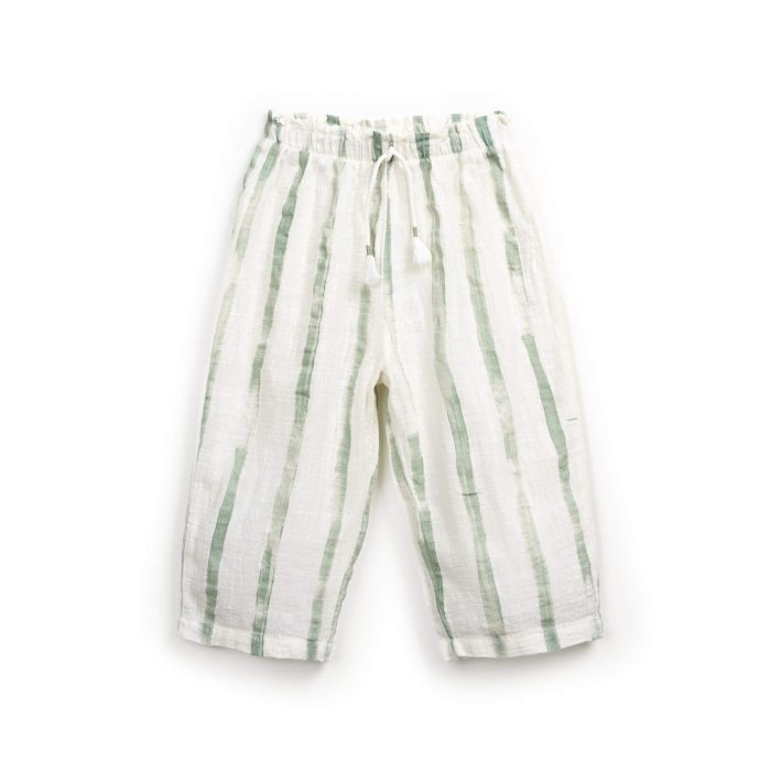 Pantaloni din bumbac organic 100% – Gres Risca Verde - front