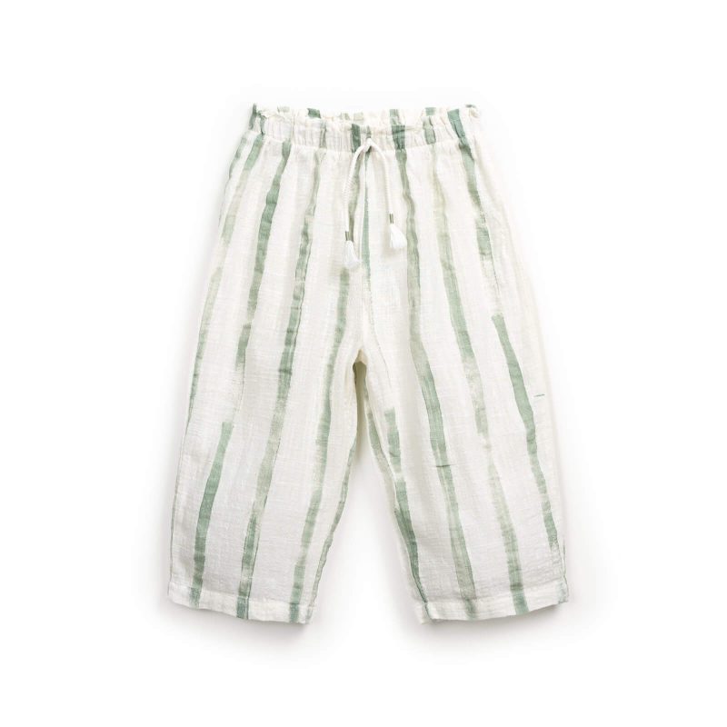 Pantaloni din bumbac organic 100% – Gres Risca Verde - front