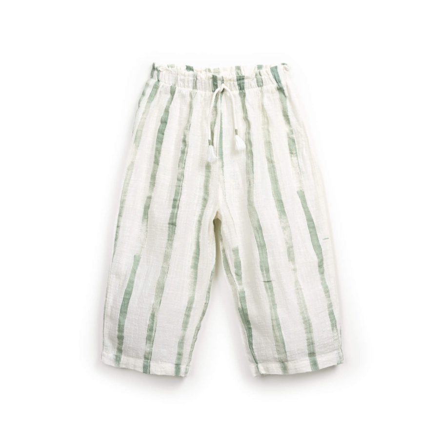 Pantaloni din bumbac organic 100% – Gres Risca Verde - front